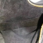 赛琳 TEEN LULU 手袋 黑色粒面小牛皮单肩斜挎腋下包