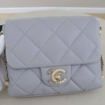 Chanel Mini Classic Flap Bag with Pearl CC Turnlock