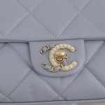 Chanel Mini Classic Flap Bag with Pearl CC Turnlock