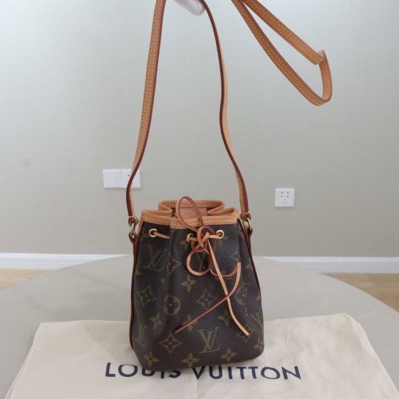 Louis Vuitton Nano Noé Monogram Canvas Bucket Bag