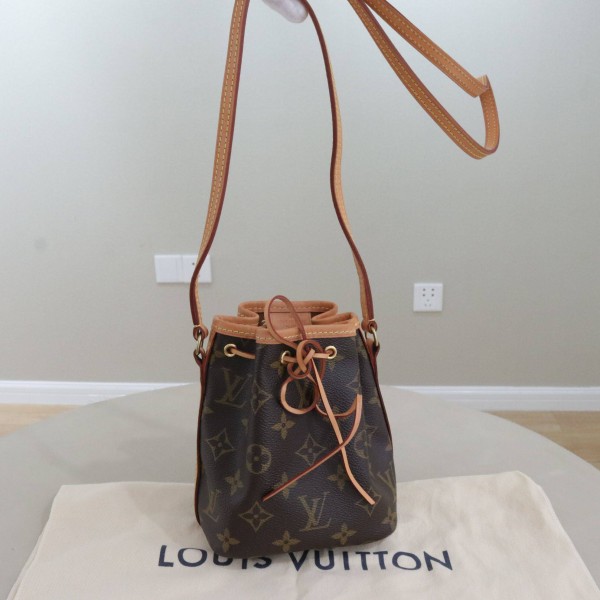 Louis Vuitton Nano Noé Monogram Canvas Bucket Bag
