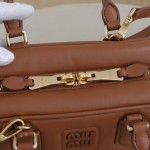 ミュウミュウ アルカディ ミニ ナッパレザー ボストンバッグ