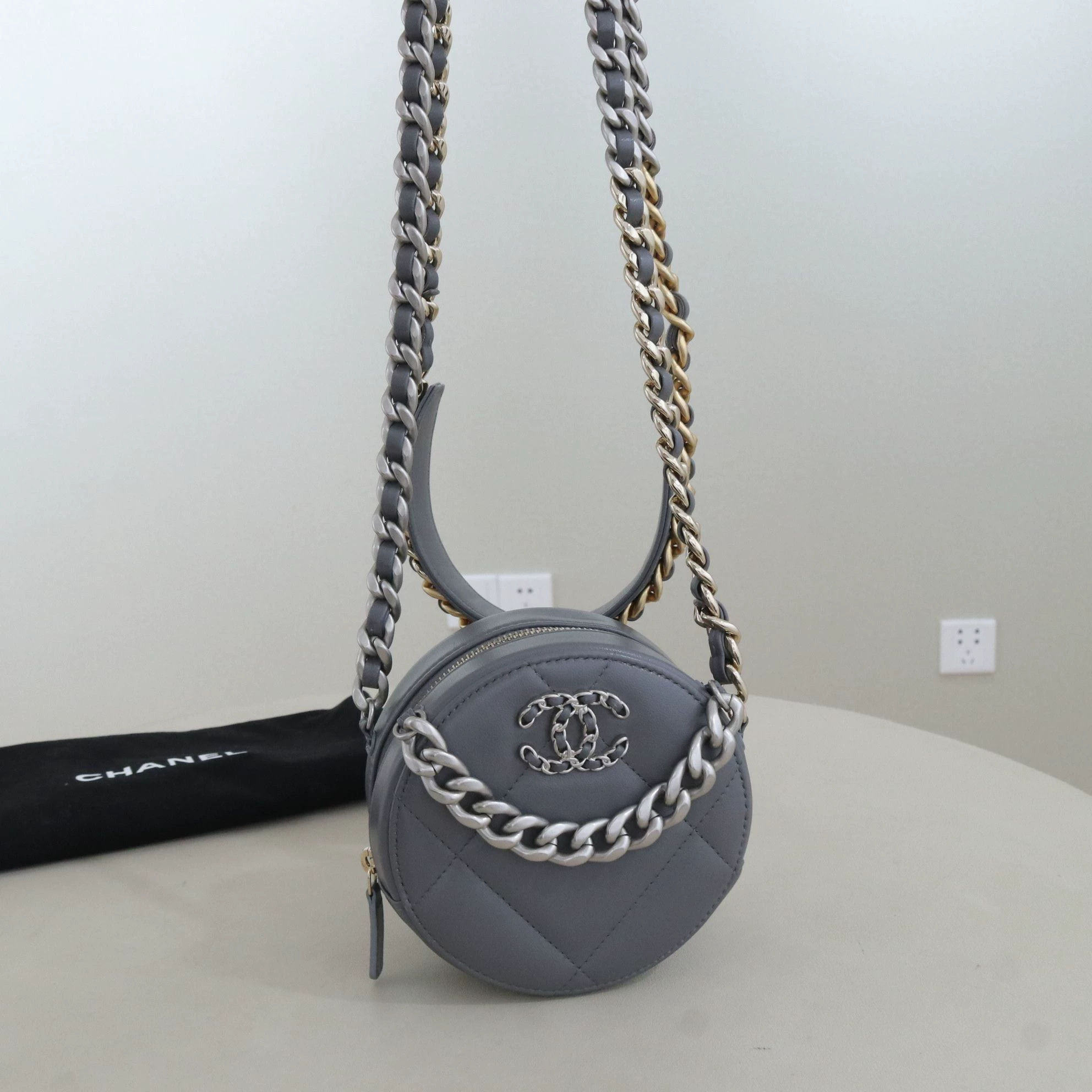 Chanel 19 Round Clutch