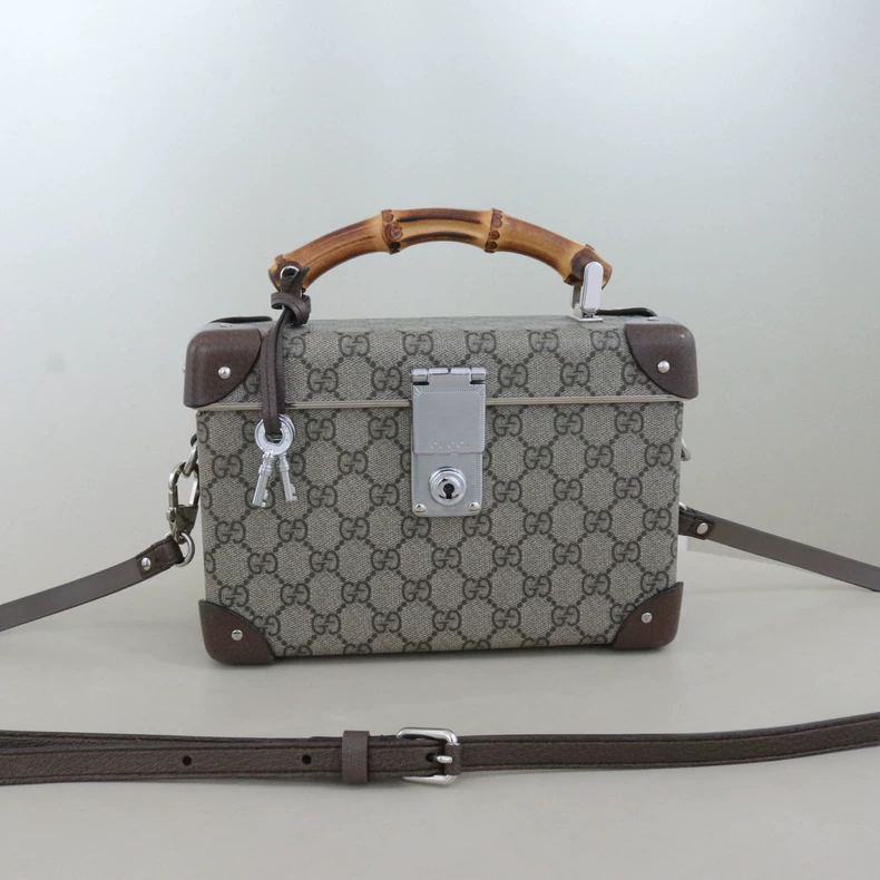 Gucci Globe-Trotter GG Beauty Case (with bamboo handle)