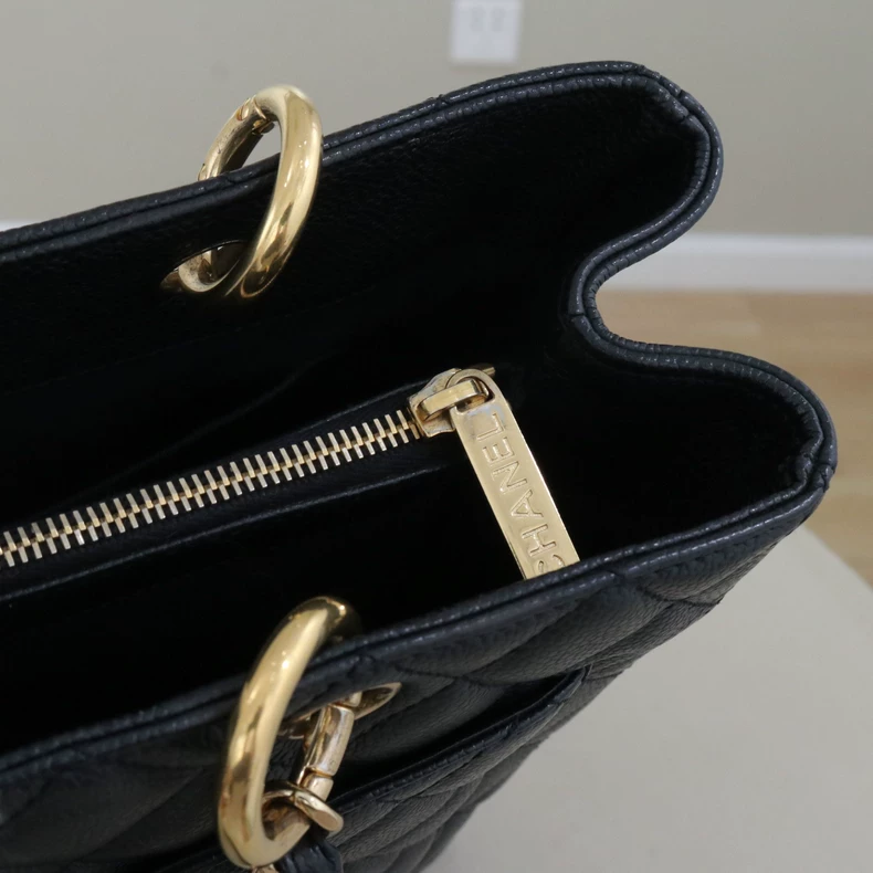 Chanel Matelasse Caviar Leather Grand Shopping Tote