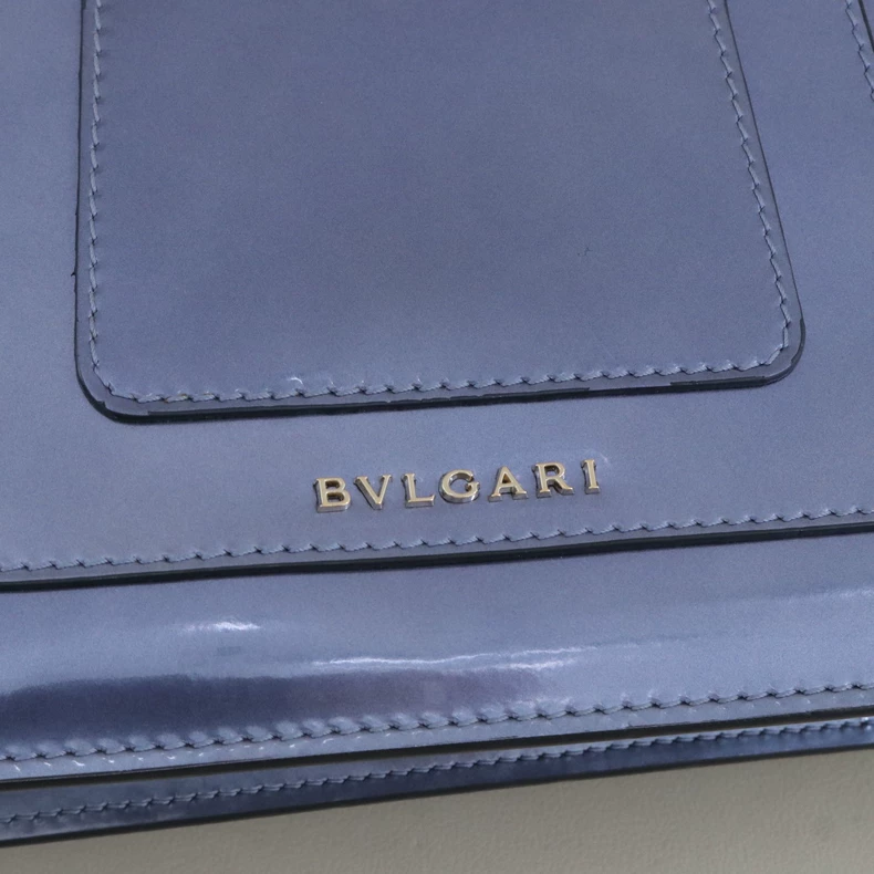 BVLGARI Serpenti Forever Patent Leather Chain Shoulder Bag