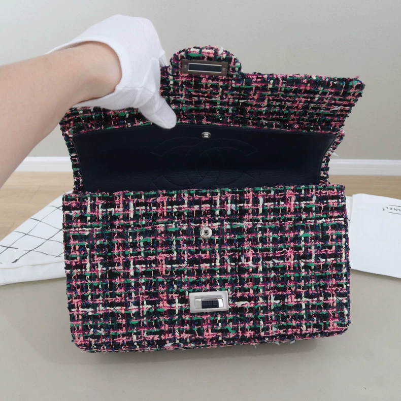 Chanel 2.55 Reissue Multicolor Tweed Flap Chain Bag