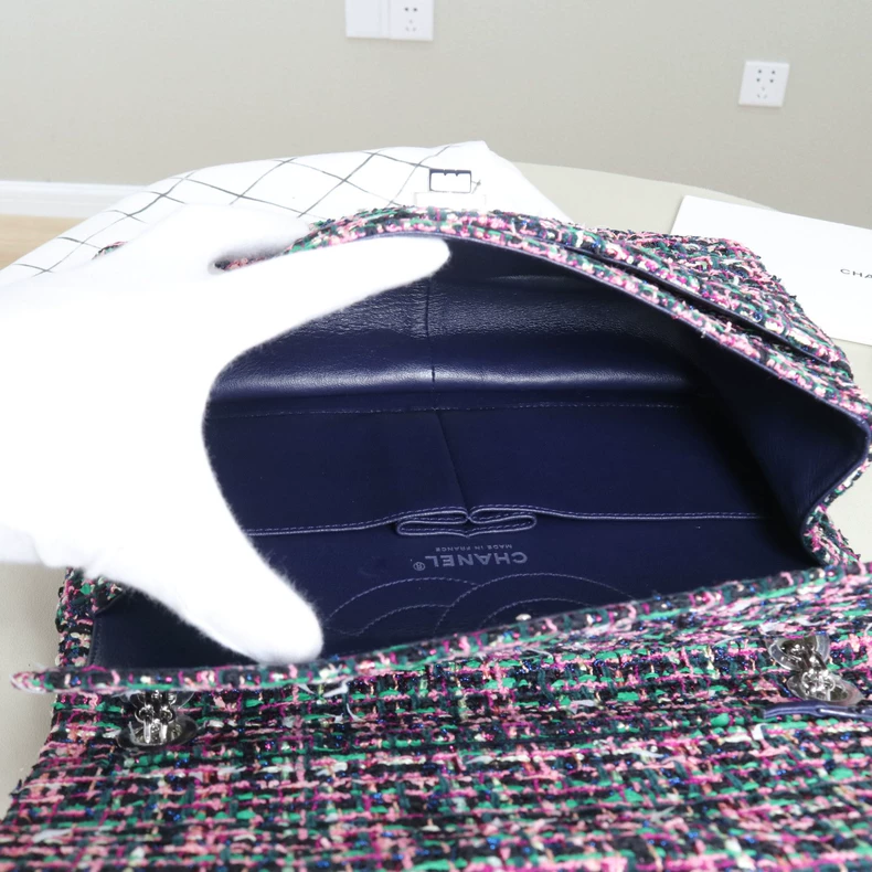 Chanel 2.55 Reissue Multicolor Tweed Flap Chain Bag
