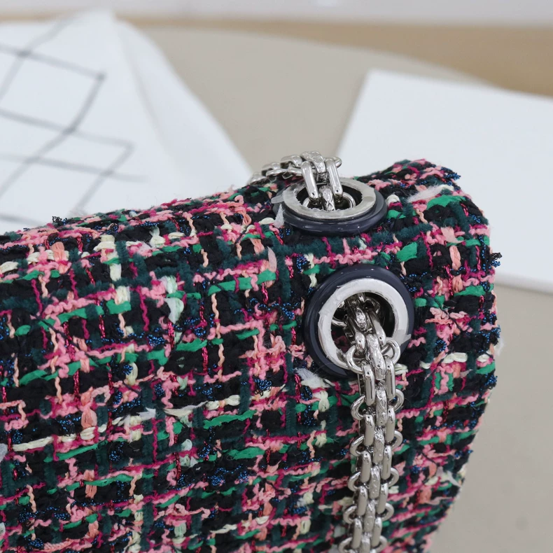 Chanel 2.55 Reissue Multicolor Tweed Flap Chain Bag