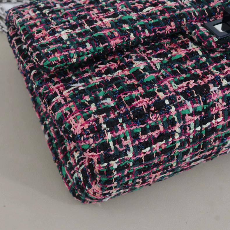 Chanel 2.55 Reissue Multicolor Tweed Flap Chain Bag
