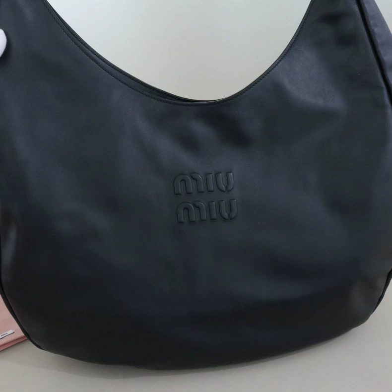 Miu Miu Leather Hobo Bag