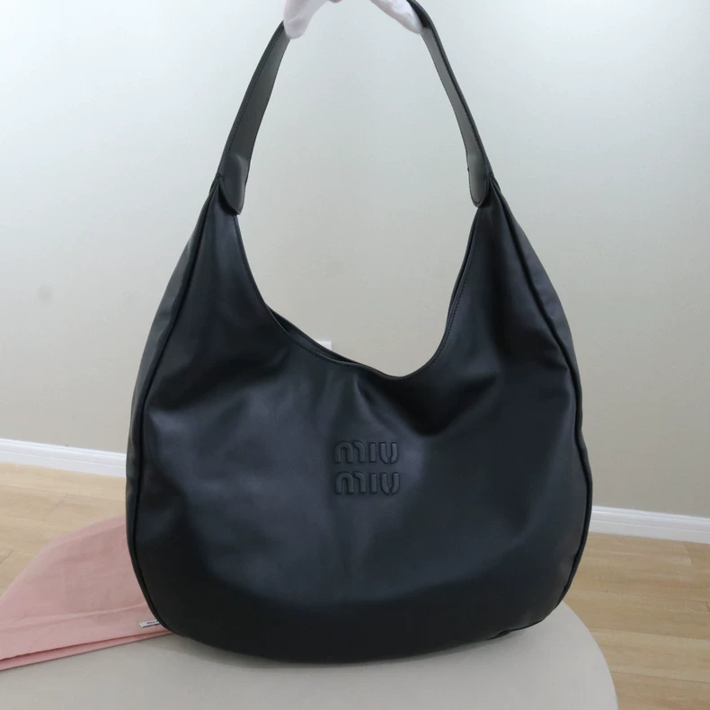 Miu Miu Leather Hobo Bag