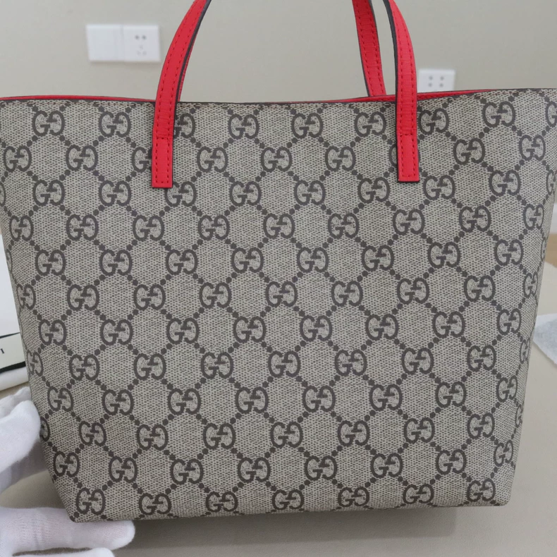 Gucci x Yuko Higuchi Children's GG Supreme Cat Print Tote Bag