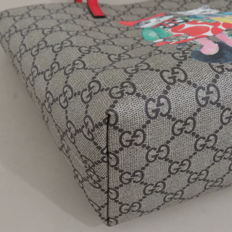 Gucci x Yuko Higuchi Children's GG Supreme Cat Print Tote Bag