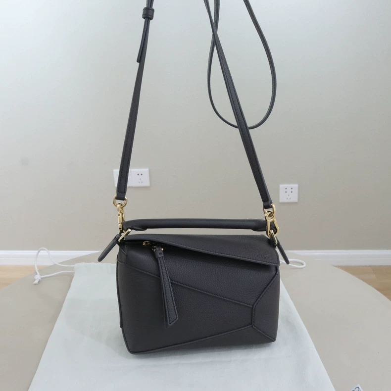 LOEWE Mini Puzzle Edge Bag in Classic Calfskin