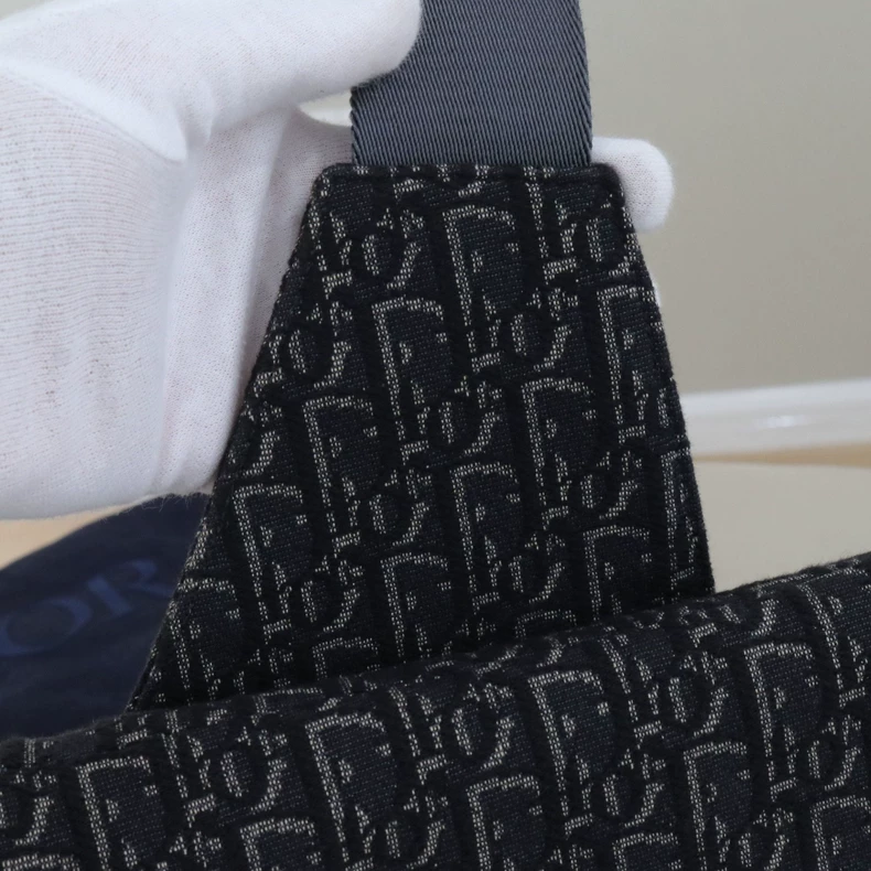 Dior Saddle Belt Bag Oblique Jacquard Black