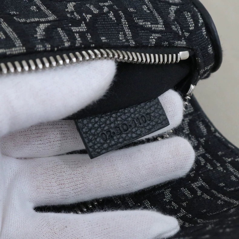 Dior Saddle Belt Bag Oblique Jacquard Black