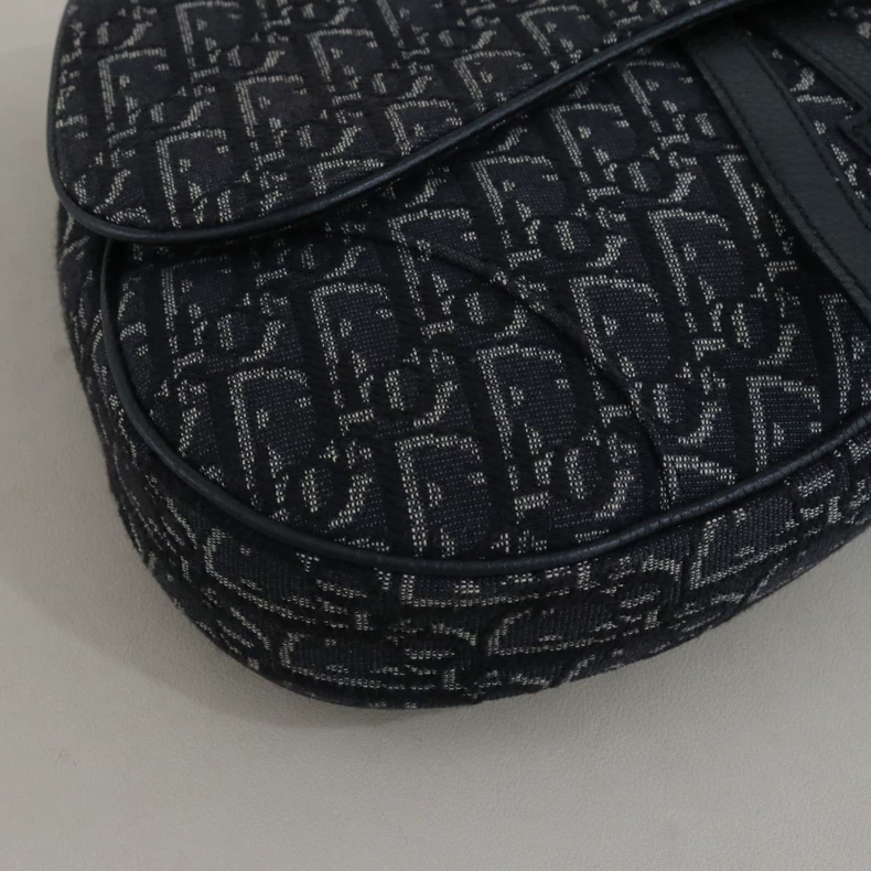 Dior Saddle Belt Bag Oblique Jacquard Black