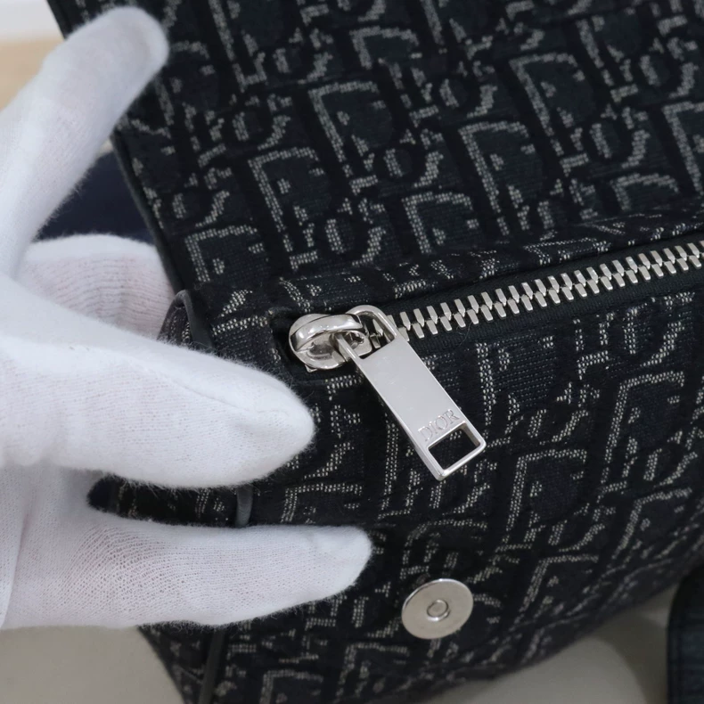 Dior Saddle Belt Bag Oblique Jacquard Black